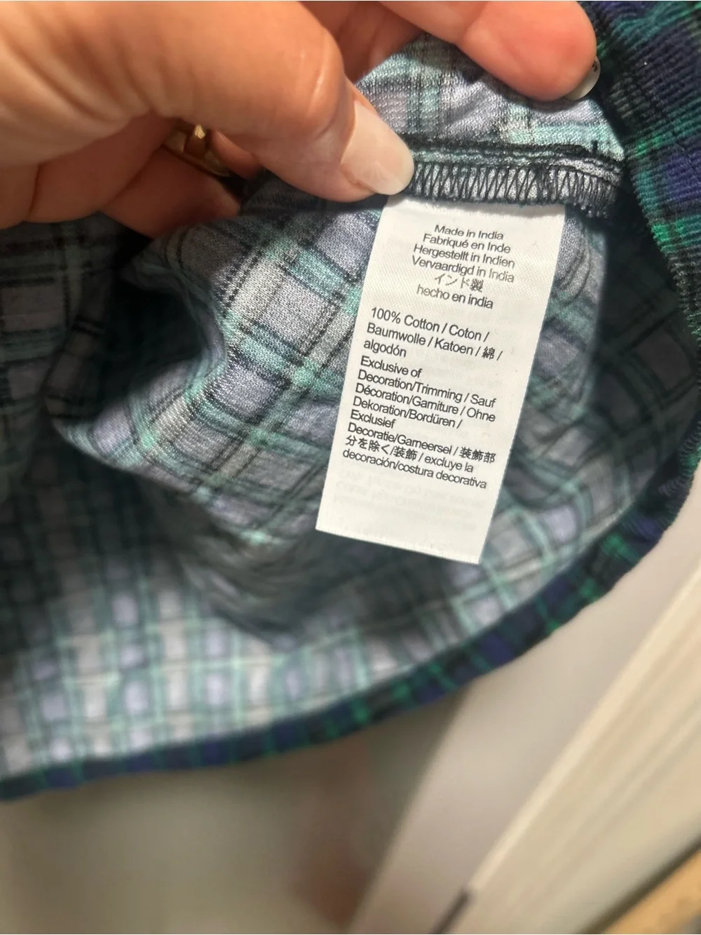 J.Crew crewcuts girls' Corduroy dress features a festive plaid pattern Size 12